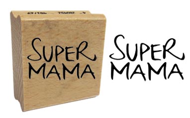 Stempel AA Super Mama